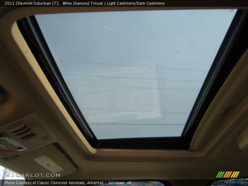 White Diamond Tricoat / Light Cashmere/Dark Cashmere 2011 Chevrolet Suburban LTZ