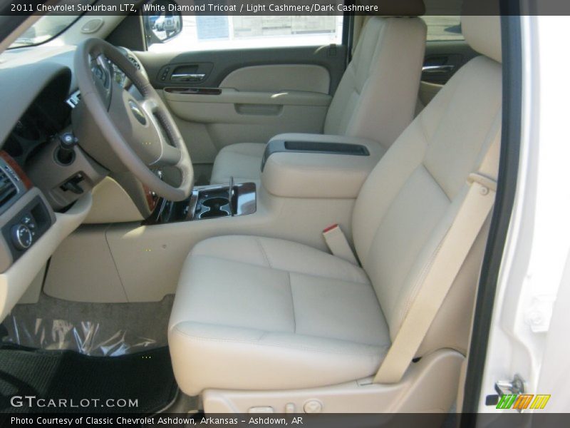 White Diamond Tricoat / Light Cashmere/Dark Cashmere 2011 Chevrolet Suburban LTZ