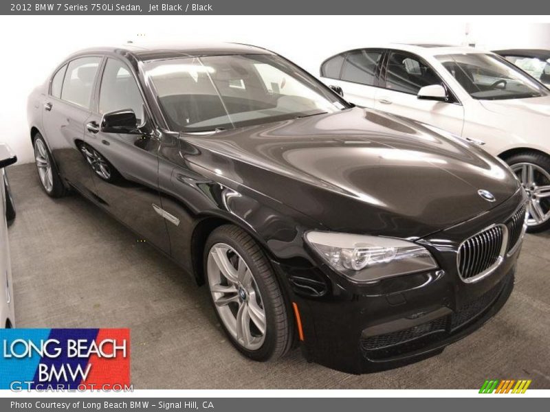Jet Black / Black 2012 BMW 7 Series 750Li Sedan