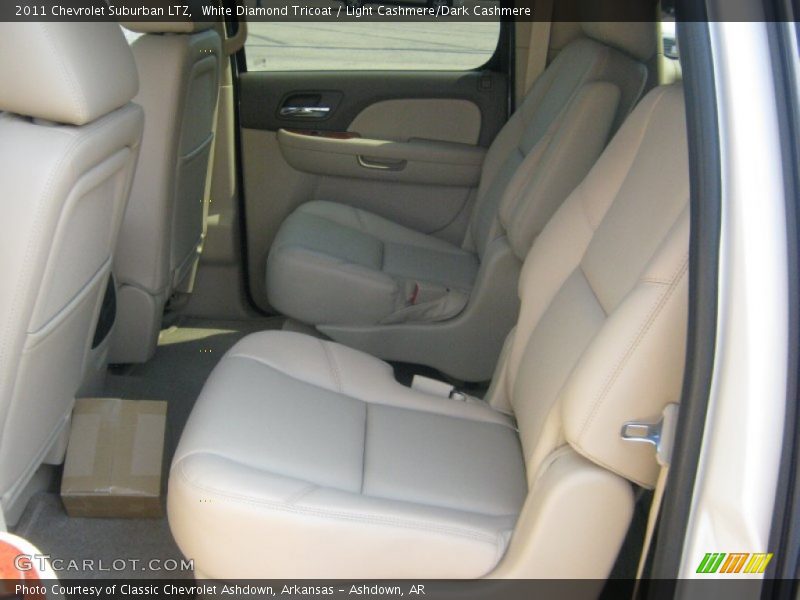 White Diamond Tricoat / Light Cashmere/Dark Cashmere 2011 Chevrolet Suburban LTZ