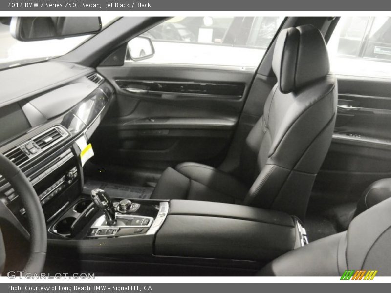 Jet Black / Black 2012 BMW 7 Series 750Li Sedan