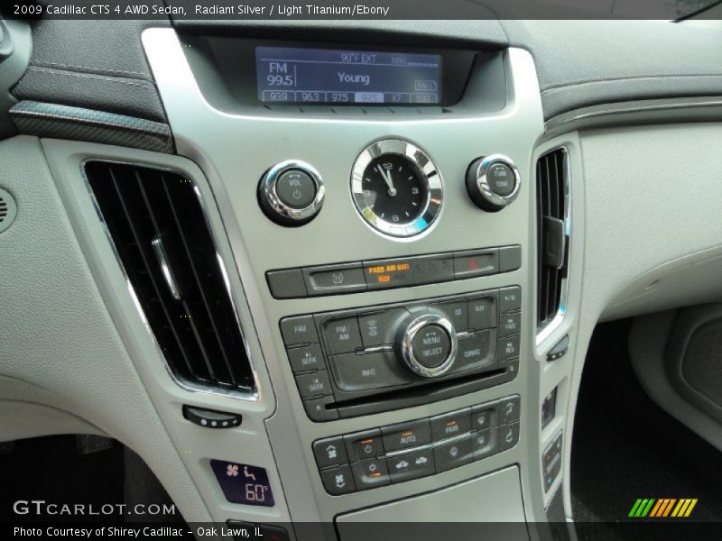 Radiant Silver / Light Titanium/Ebony 2009 Cadillac CTS 4 AWD Sedan