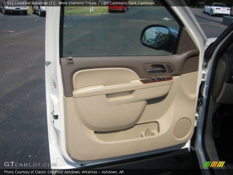White Diamond Tricoat / Light Cashmere/Dark Cashmere 2011 Chevrolet Suburban LTZ