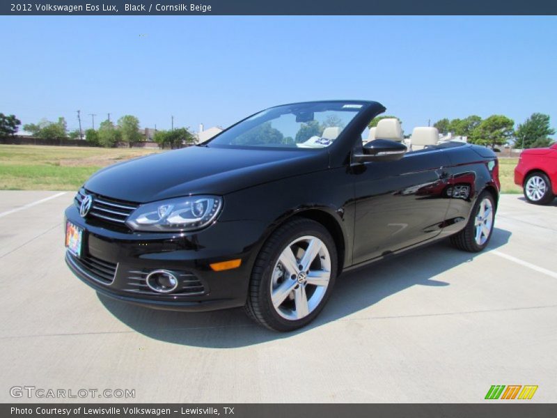 Black / Cornsilk Beige 2012 Volkswagen Eos Lux