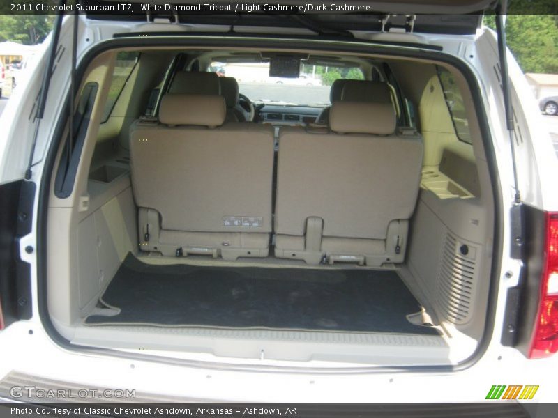 White Diamond Tricoat / Light Cashmere/Dark Cashmere 2011 Chevrolet Suburban LTZ