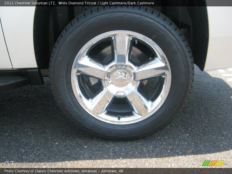 White Diamond Tricoat / Light Cashmere/Dark Cashmere 2011 Chevrolet Suburban LTZ