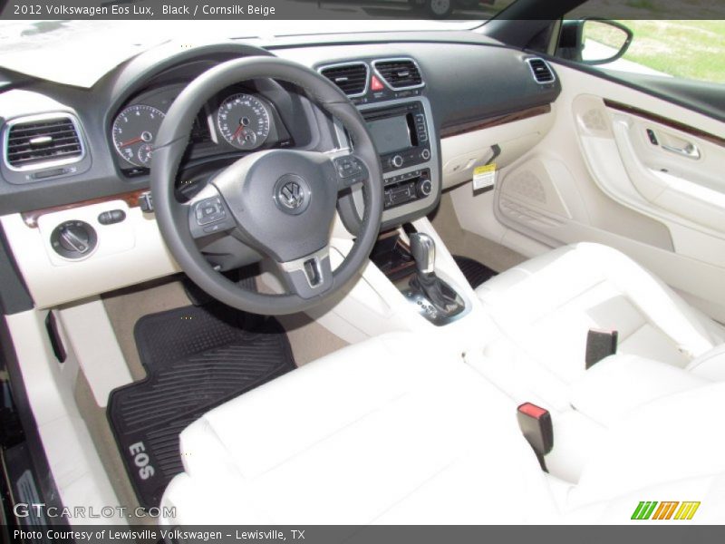 Black / Cornsilk Beige 2012 Volkswagen Eos Lux