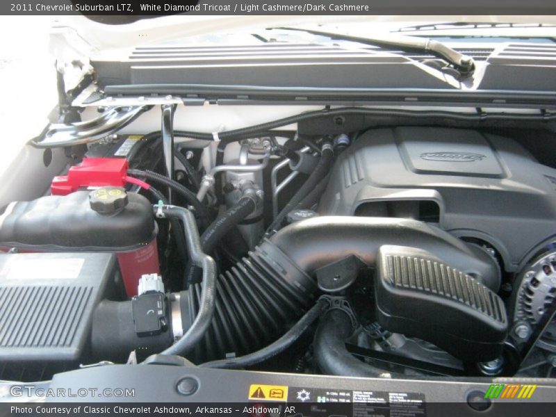 White Diamond Tricoat / Light Cashmere/Dark Cashmere 2011 Chevrolet Suburban LTZ