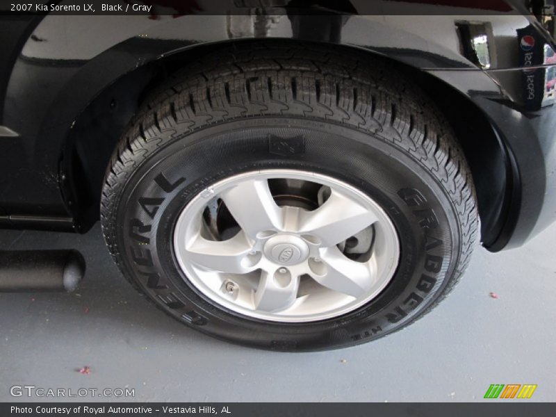 Black / Gray 2007 Kia Sorento LX