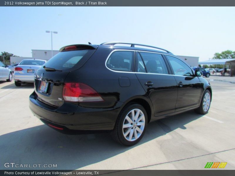 Black / Titan Black 2012 Volkswagen Jetta TDI SportWagen