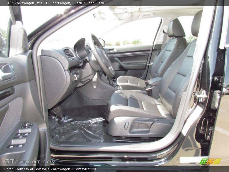 Black / Titan Black 2012 Volkswagen Jetta TDI SportWagen