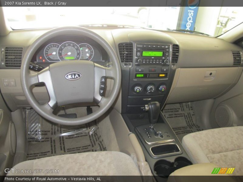 Black / Gray 2007 Kia Sorento LX