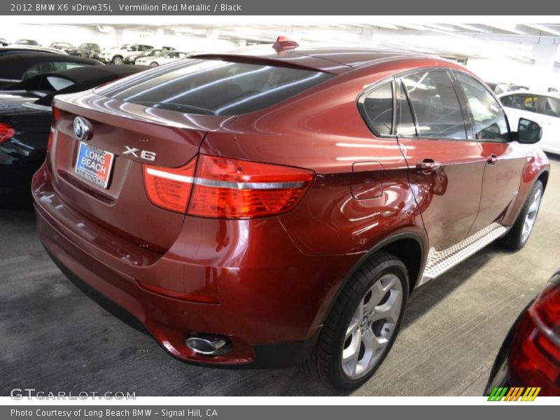 Vermillion Red Metallic / Black 2012 BMW X6 xDrive35i