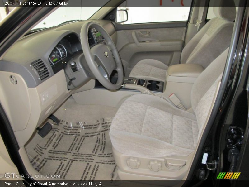 Black / Gray 2007 Kia Sorento LX