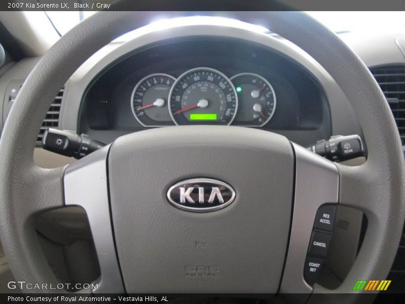 Black / Gray 2007 Kia Sorento LX