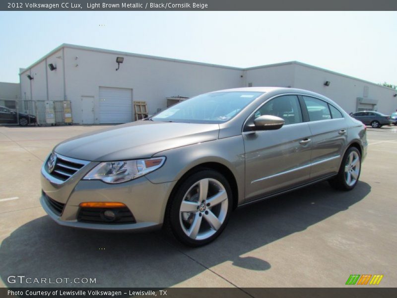 Light Brown Metallic / Black/Cornsilk Beige 2012 Volkswagen CC Lux