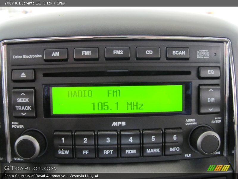 Black / Gray 2007 Kia Sorento LX