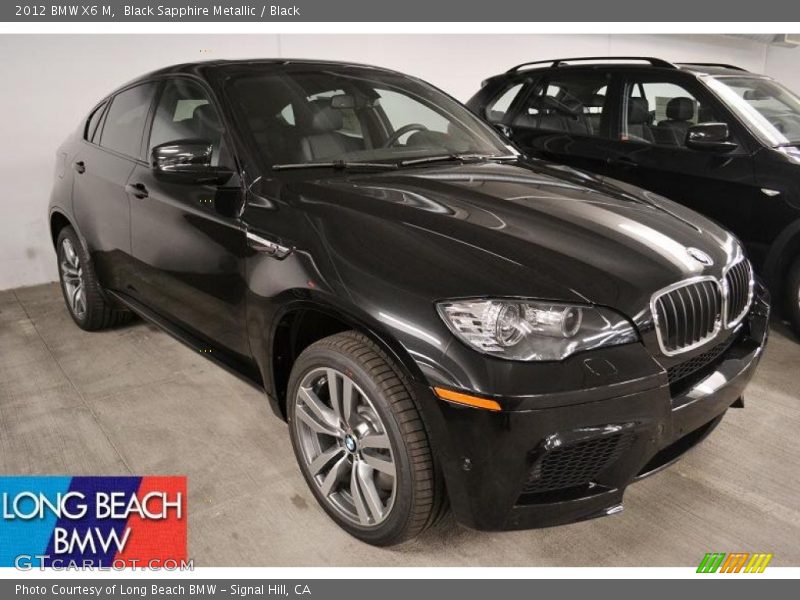 Black Sapphire Metallic / Black 2012 BMW X6 M