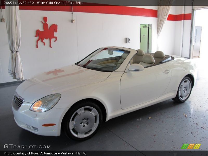 White Gold Crystal / Ecru Beige 2005 Lexus SC 430