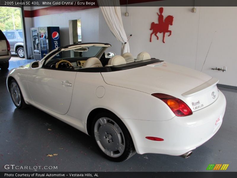 White Gold Crystal / Ecru Beige 2005 Lexus SC 430