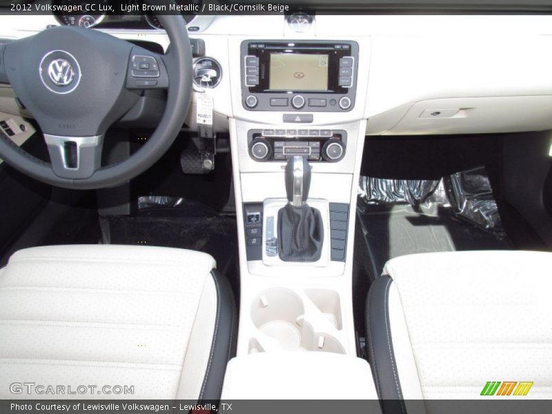 Light Brown Metallic / Black/Cornsilk Beige 2012 Volkswagen CC Lux