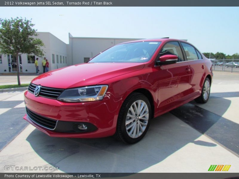 Tornado Red / Titan Black 2012 Volkswagen Jetta SEL Sedan