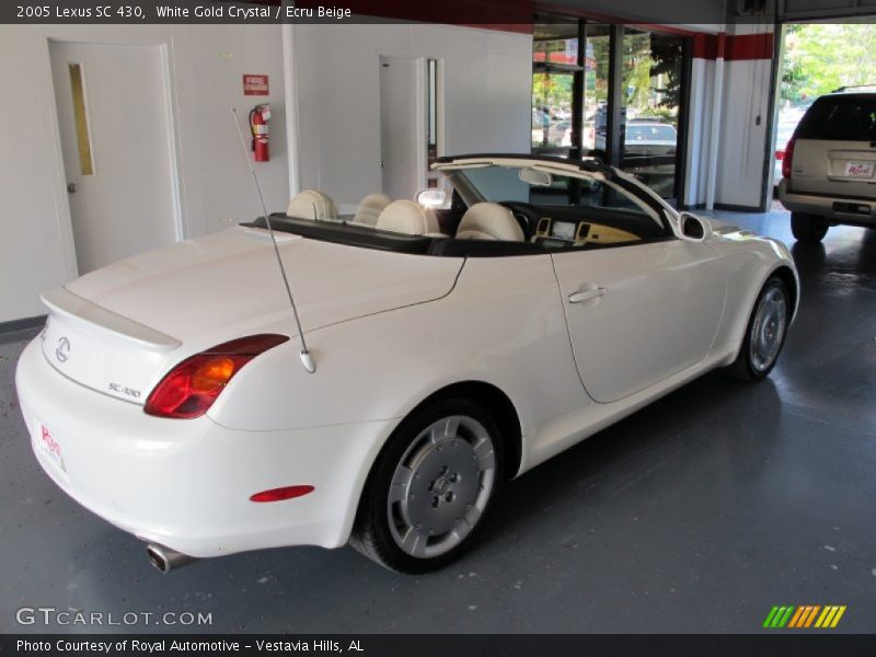 White Gold Crystal / Ecru Beige 2005 Lexus SC 430