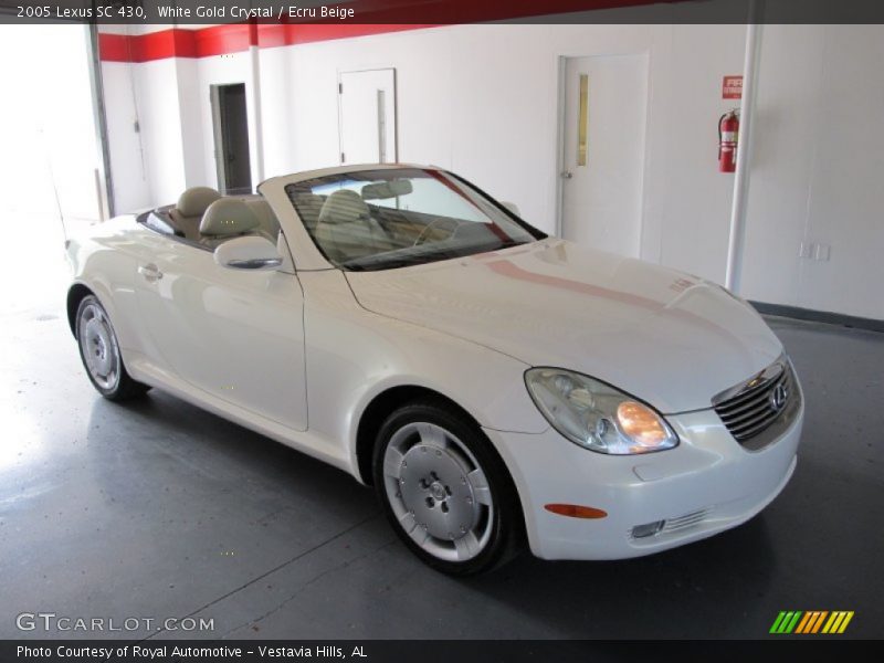White Gold Crystal / Ecru Beige 2005 Lexus SC 430