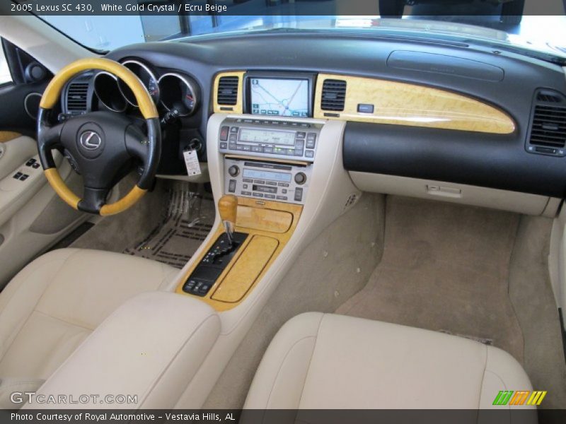White Gold Crystal / Ecru Beige 2005 Lexus SC 430