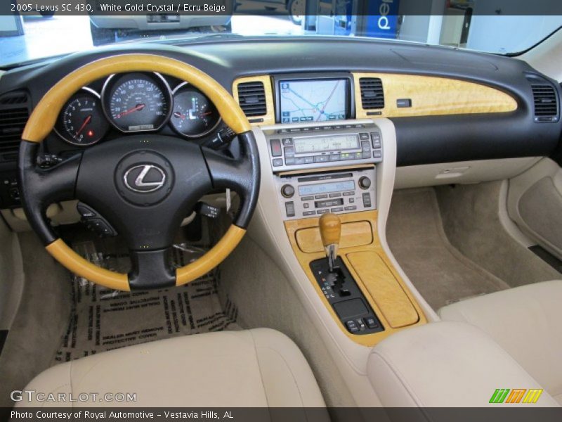 White Gold Crystal / Ecru Beige 2005 Lexus SC 430