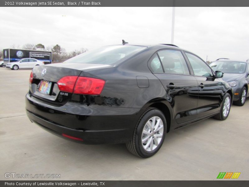 Black / Titan Black 2012 Volkswagen Jetta SE Sedan