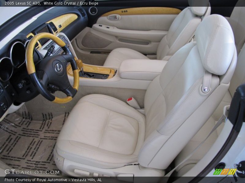White Gold Crystal / Ecru Beige 2005 Lexus SC 430