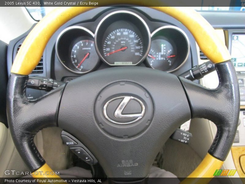 White Gold Crystal / Ecru Beige 2005 Lexus SC 430