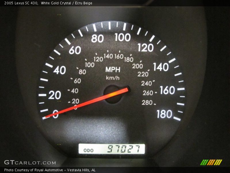 White Gold Crystal / Ecru Beige 2005 Lexus SC 430