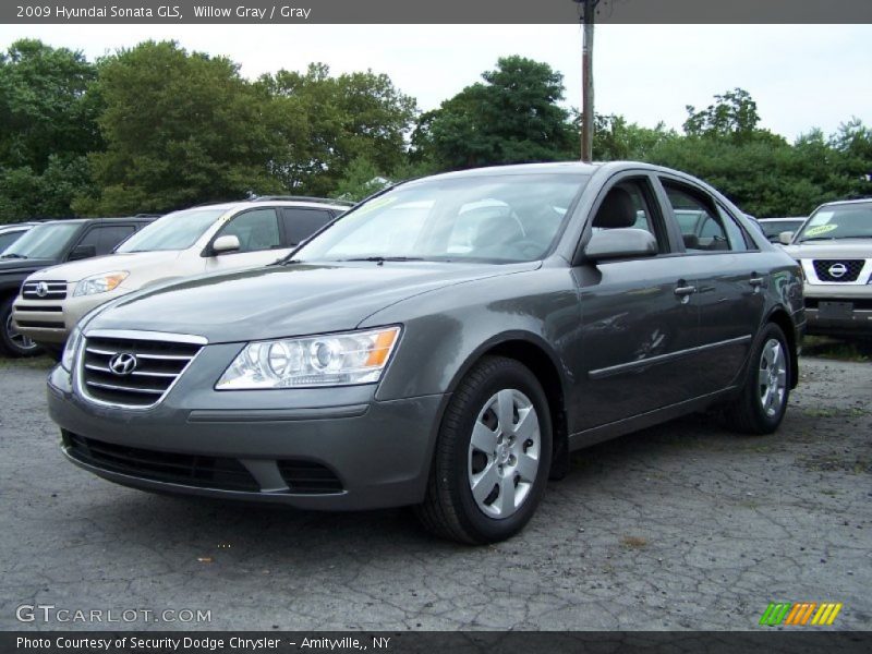 Willow Gray / Gray 2009 Hyundai Sonata GLS