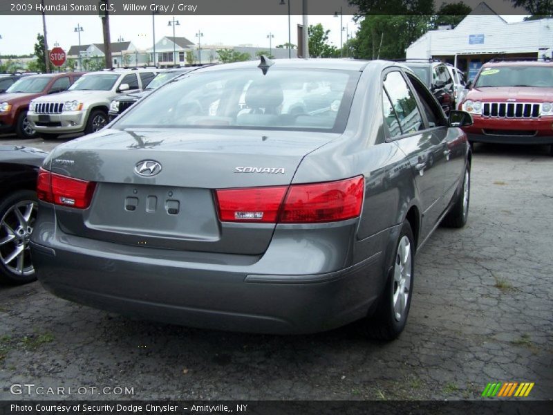 Willow Gray / Gray 2009 Hyundai Sonata GLS