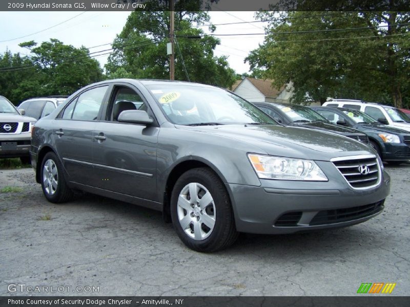 Willow Gray / Gray 2009 Hyundai Sonata GLS