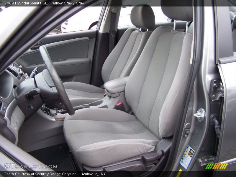 Willow Gray / Gray 2009 Hyundai Sonata GLS