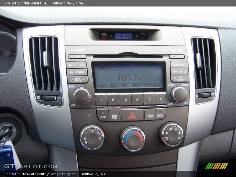 Willow Gray / Gray 2009 Hyundai Sonata GLS