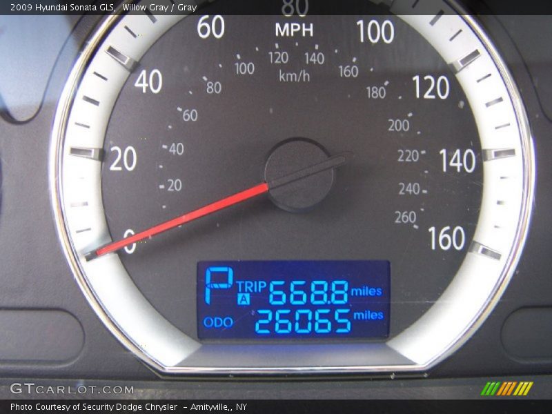 Willow Gray / Gray 2009 Hyundai Sonata GLS