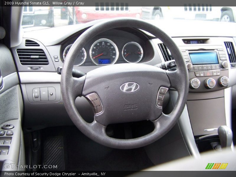 Willow Gray / Gray 2009 Hyundai Sonata GLS