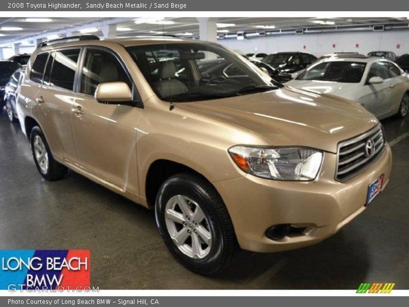 Sandy Beach Metallic / Sand Beige 2008 Toyota Highlander