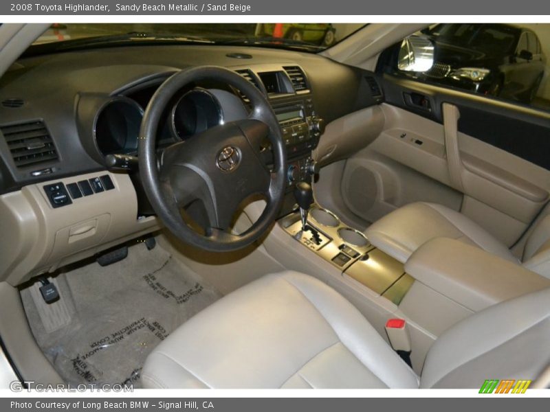 Sandy Beach Metallic / Sand Beige 2008 Toyota Highlander
