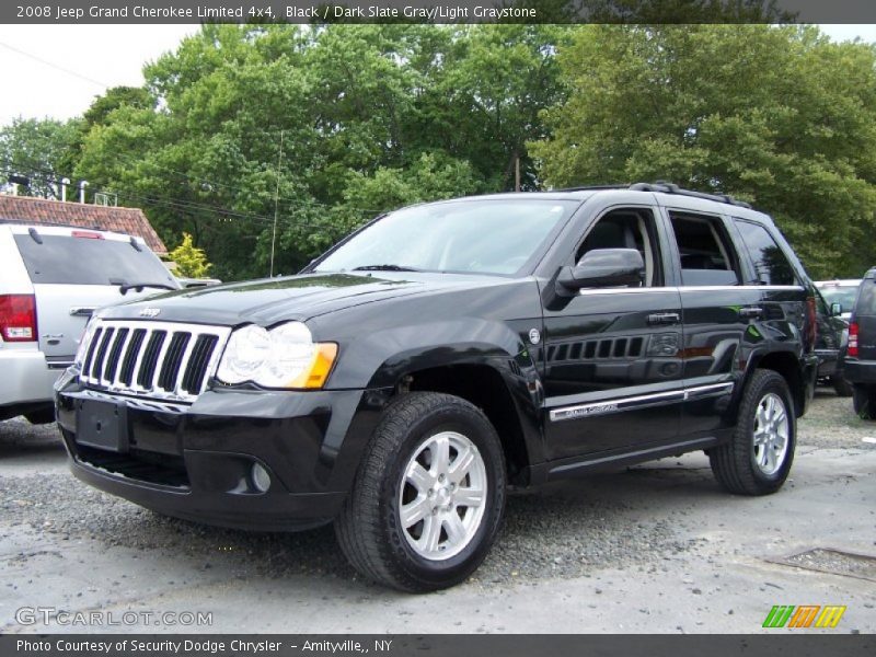 Black / Dark Slate Gray/Light Graystone 2008 Jeep Grand Cherokee Limited 4x4