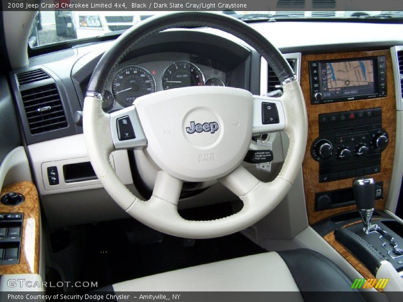 Black / Dark Slate Gray/Light Graystone 2008 Jeep Grand Cherokee Limited 4x4