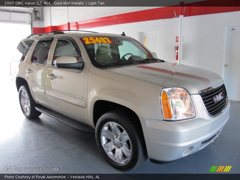 Gold Mist Metallic / Light Tan 2007 GMC Yukon SLT 4x4