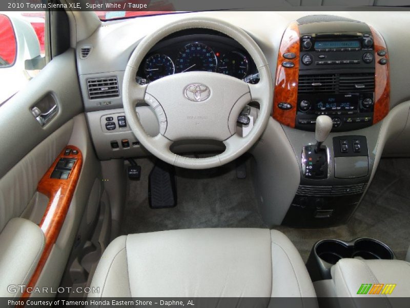 Dashboard of 2010 Sienna XLE