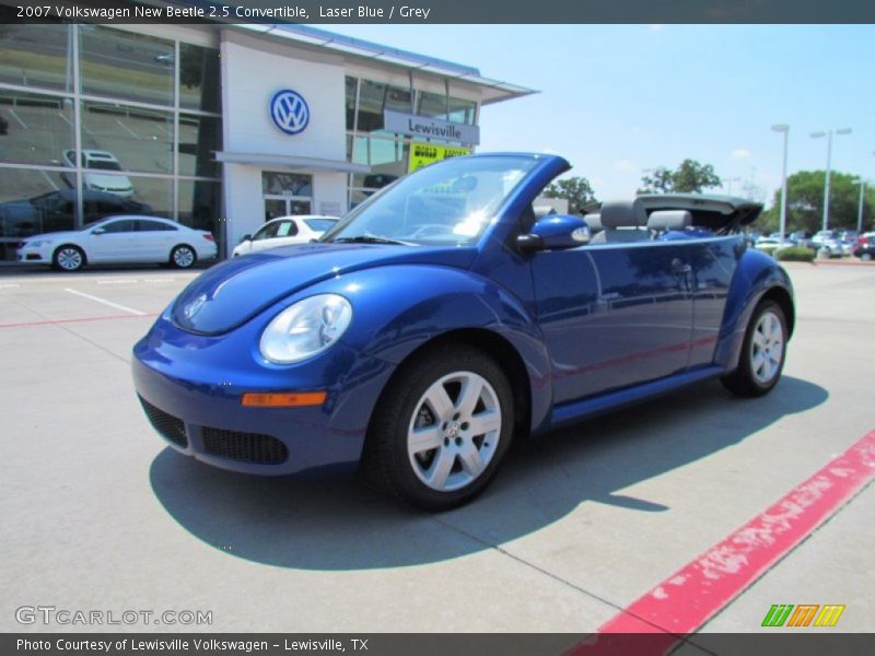 Laser Blue / Grey 2007 Volkswagen New Beetle 2.5 Convertible