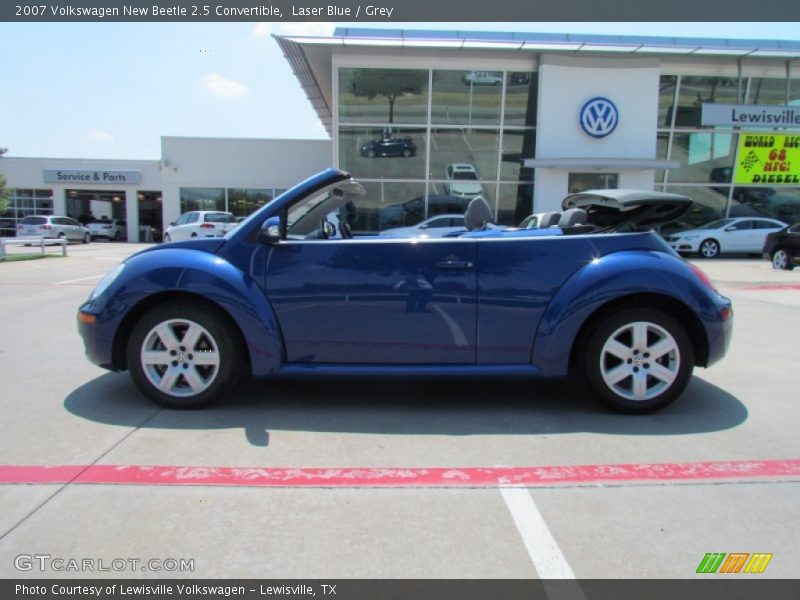 Laser Blue / Grey 2007 Volkswagen New Beetle 2.5 Convertible