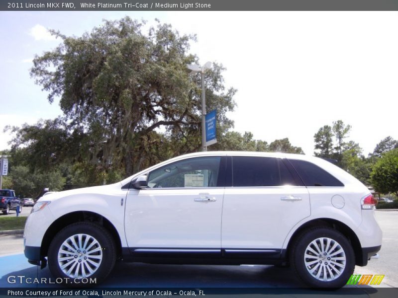 White Platinum Tri-Coat / Medium Light Stone 2011 Lincoln MKX FWD